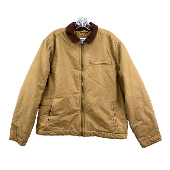 Old Navy Other - Old Navy Jacket Men Large Khaki Chore Barn Canvas Utility Field Outdoor Workwear